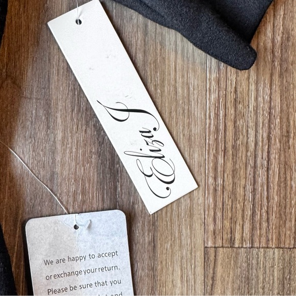 Eliza J black pleated top fit and flare dress size 8 NWT - Picture 3 of 10